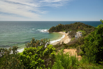 View of coastal headland