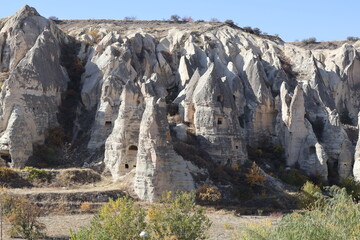 Fototapeta na wymiar formations in region country of cappadoccia
