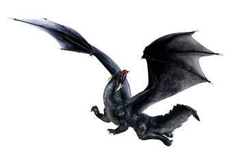 Fototapeta premium 3D Rendering Fairy Tale Dragon on White