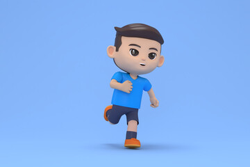 cartoon football player celebration when he football a goal.
