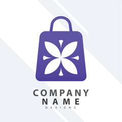 Online Store Logo Design Template. Vector illustration of a shopping cart and shop bag combination logo design concept. Perfect for E-commerce, sales, discount or web store elements. Company emblem
