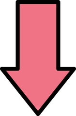 Down arrow Vector Icon Design Illustration