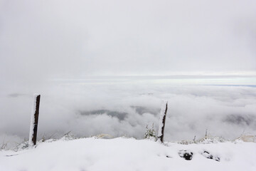 The view from the top of Schaefler mountain, Switzerland