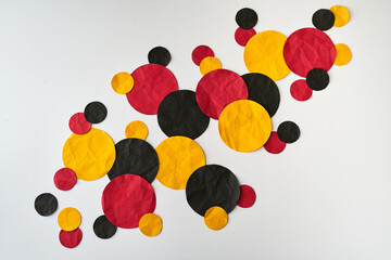 Red, Black & Yellow Paper Background	