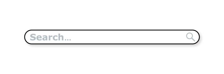 Browser window on white background , Internet search window , Vector Illustration