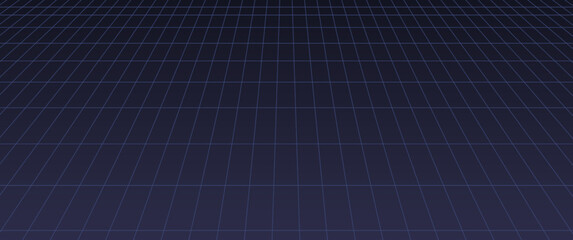 Dark blue rectangle line pattern with perspective effect, modern background design, suitable for background, backdrop, banner, business.