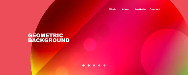 Circle, flowing shape composition geometric abstract background. Vector Illustration For Wallpaper, Banner, Background, Card, Book Illustration, landing page