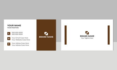 card design, Double-sided creative card design, Set of modern business card print, Personal visiting card with company logo, Business card for business and personal use.