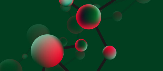 Line points connections geometric abstract background