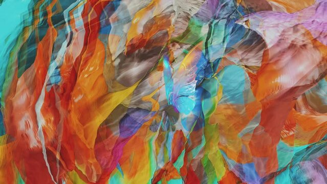 Butterfly abstract watercolor, Ultra HD 4K video background