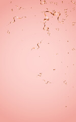 Golden Confetti Anniversary Vector Pink