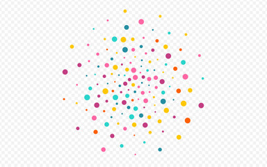 Bright Dot Top Vector Transparent Background.