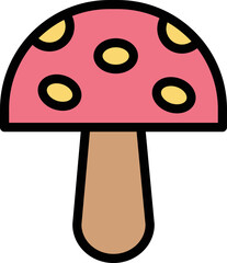 Mushroom Vector Icon Design Illustration
