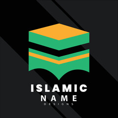 Islamic Mosque Logo Template, Design Vector, Emblem, Concept Design, Creative Symbol, Icon