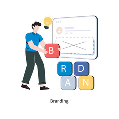 Branding Flat Style Design Vector illustration. Stock illustration