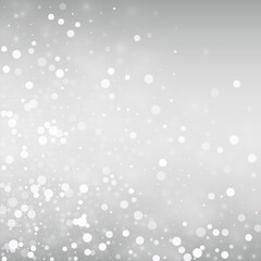 Gray Blizzard Vector Silver Background. Magic