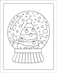 Coloring Page : Merry Christmas, New Year.  The Perfect Addition to Handmade Christmas Cards: Coloring Pages. Make Your Christmas Gifts Special