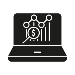 Online trading icon vector. investments illustration sign. Financial analysis symbol or logo.