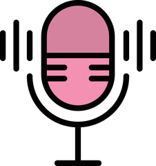 Microphone Vector Icon Design Illustration