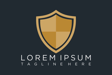 shield logo template ready for use, shielding icon, security and protector symbol