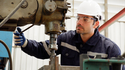 Machine Maintenance Engineer industry concept.