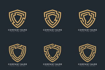 Luxury and Crest logo element with Crown, Wing, Emblem, Ribbon, Lion, Heraldic Monogram in Vintage style design elements