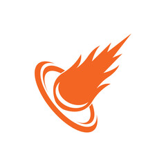 meteor logo vector template design © AR54K4 19