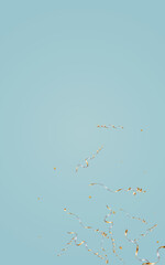 Luminous Ribbon Swirl Vector Blue Background.