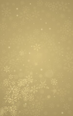 Gold Snow Vector Golden Background. magic