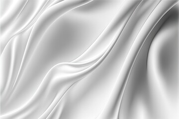 Abstract white wave Generative AI background