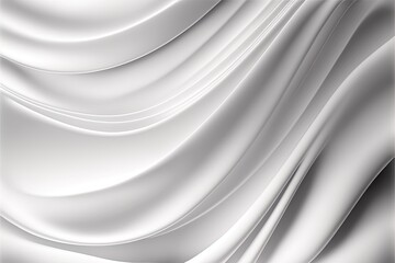 Abstract white wave Generative AI background