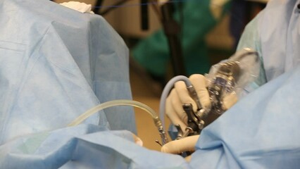 A high-tech instrument for urological operations using a laser in the hands of a surgeon