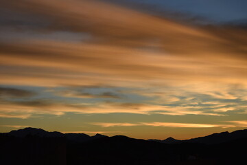 sunrise in the mountains