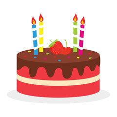 birthday cake illustration