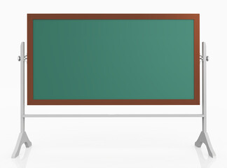 Obraz premium Schultafel vor weißem Hintergrund