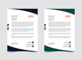 Professional letterhead template design