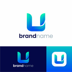 Letter U Modern Styles Logo Design