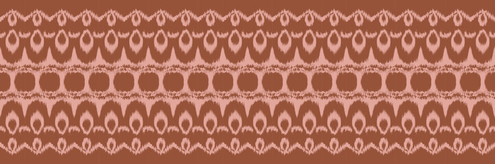 Batik Textile Ikkat or ikat flowers seamless pattern digital vector design for Print saree Kurti Borneo Fabric border brush symbols swatches cotton