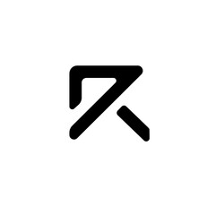 R letter expedition company logo design