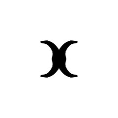 X icon icon. Simple style big sale poster background symbol. Remove button. X brand logo design element. X t-shirt printing. Vector for sticker.