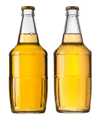 Gold beer bottles