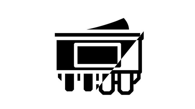 double pole single throw switch device line icon animation