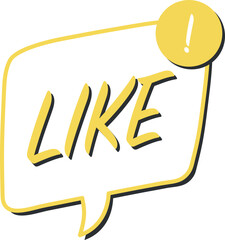 Speech bubble with expresion like word pop art flat style