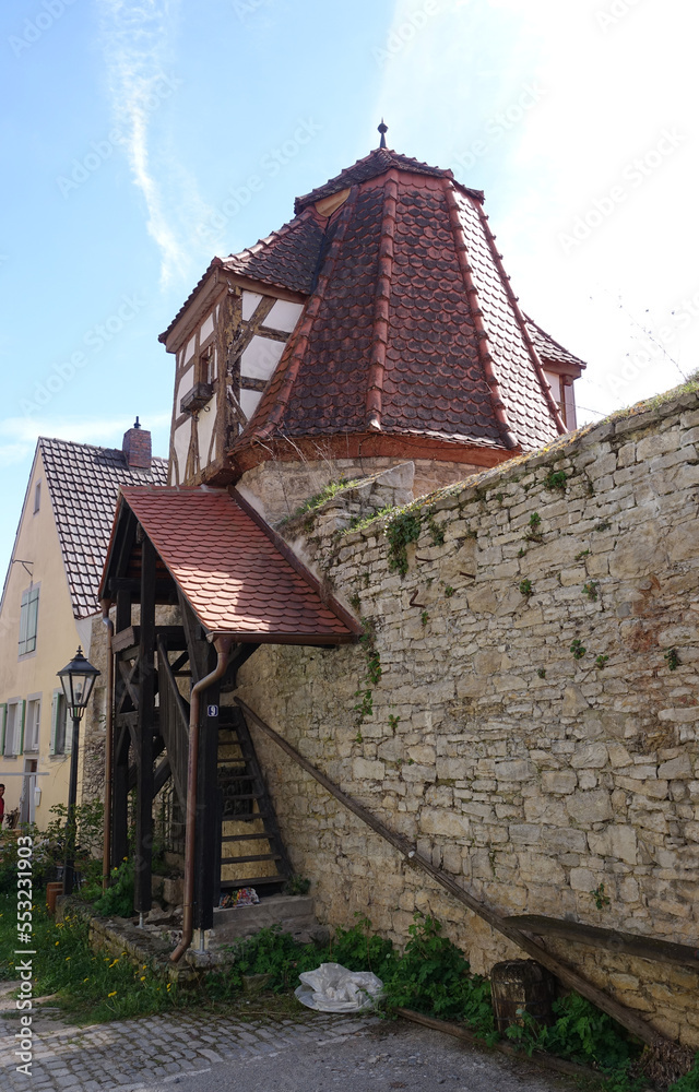 Wall mural befestigungsturm in sulzfeld am main