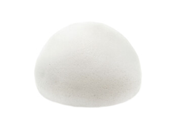 A drop of foam on a white background. Soap foam isolate