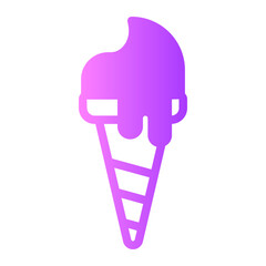 ice cream gradient icon