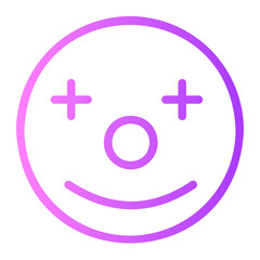 Obraz premium clown gradient icon