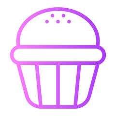 cupcake gradient icon