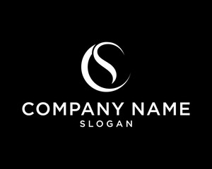 Initial Letter  CS Modern Futuristic Minimal Monogram Vector Logo Design
