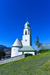 Pfarrkirche Fontanella im Großen Walsertal in Vorarlberg, Österreich